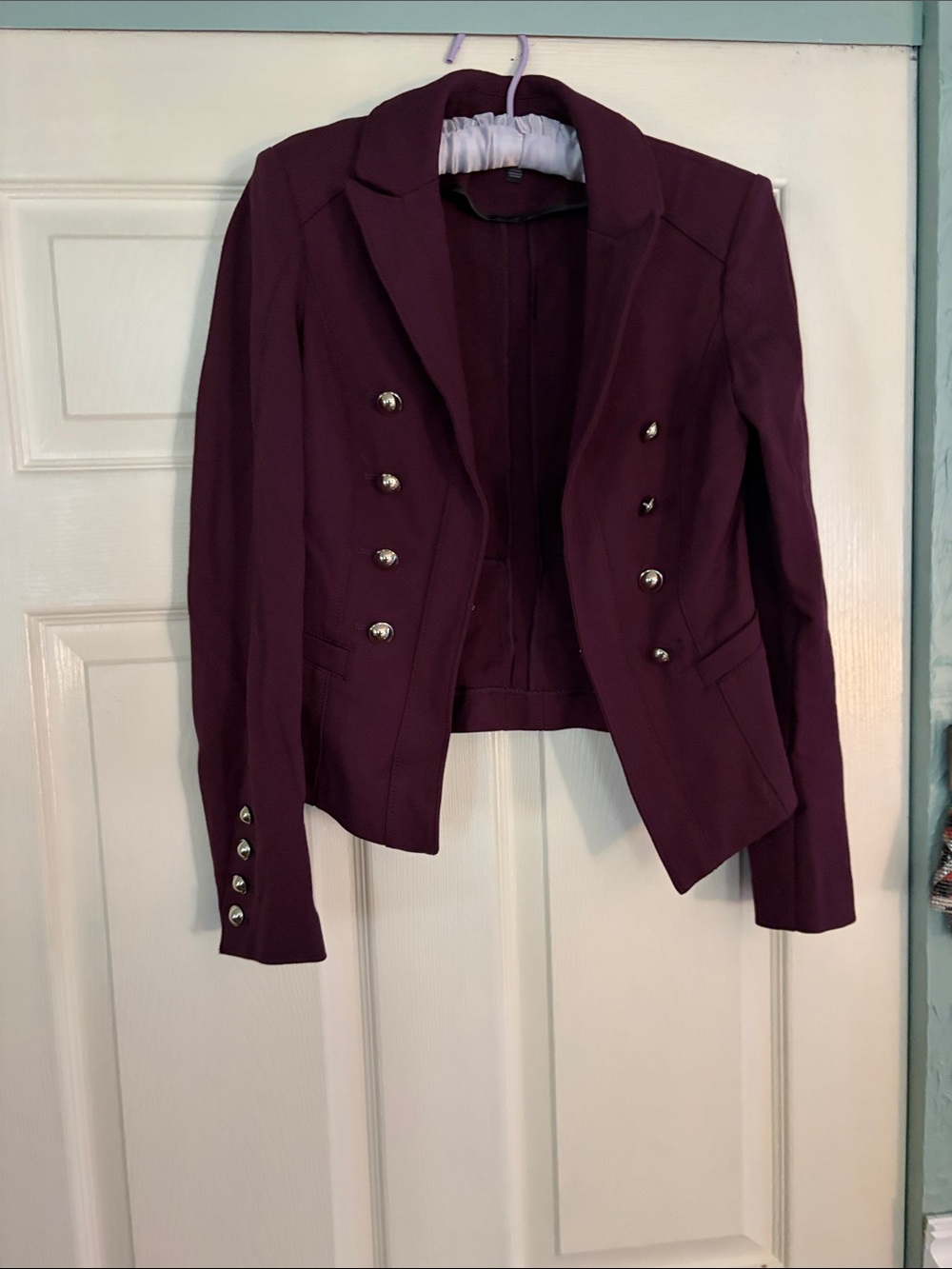 Whbm burgundy jacket